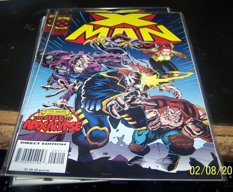 X -Man comic # 2  AOA   after xavier- age of apocalypse cable x-men nate gray