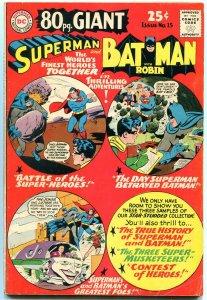 80 Page Giant #15 1965 DC Batman- Robin- Superman- Joker  VG+
