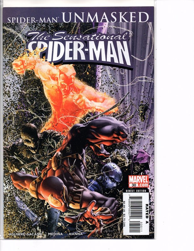 Marvel Comics The Sensational Spider-Man #30 UNMASKED Part 2 Angel Medina Art