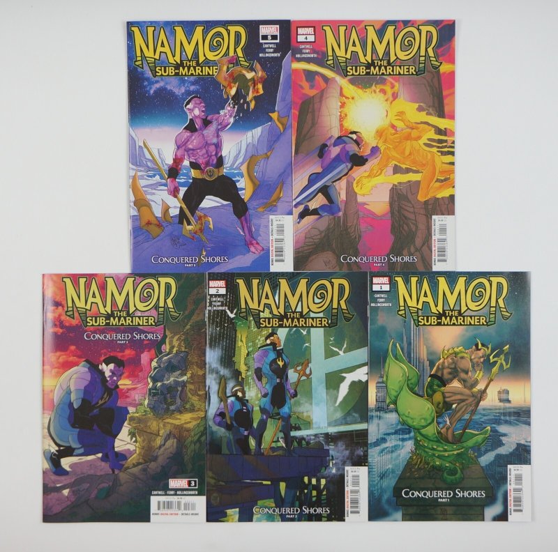 Namor the Sub-Mariner: Conquered Shores #1-5 VF/NM complete series ; Marvel