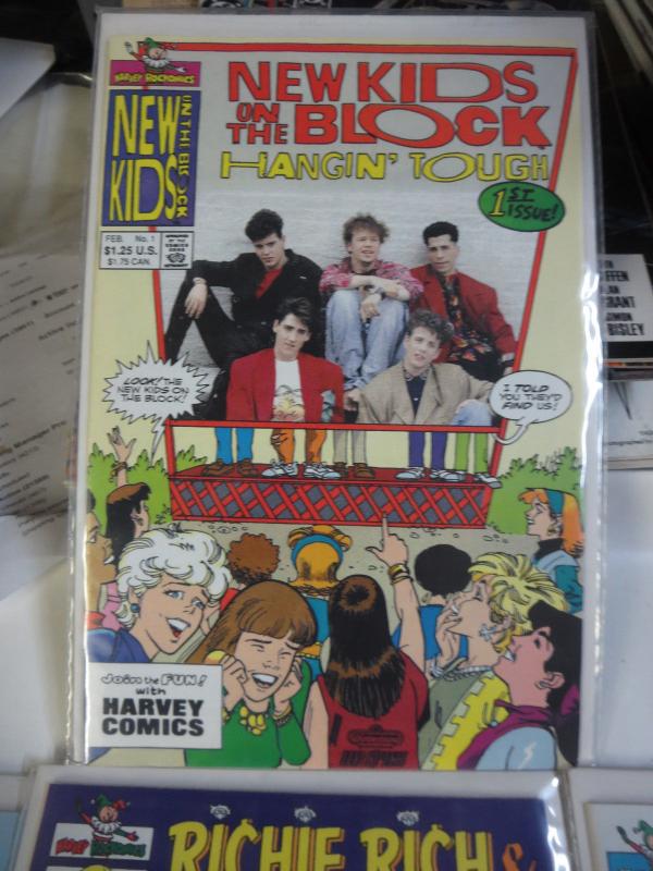 HARVEY COMICS NEW KIDS ON THE BLOCK 1990-1991 Lot of 7 Richie Rich Wendy F-VF+