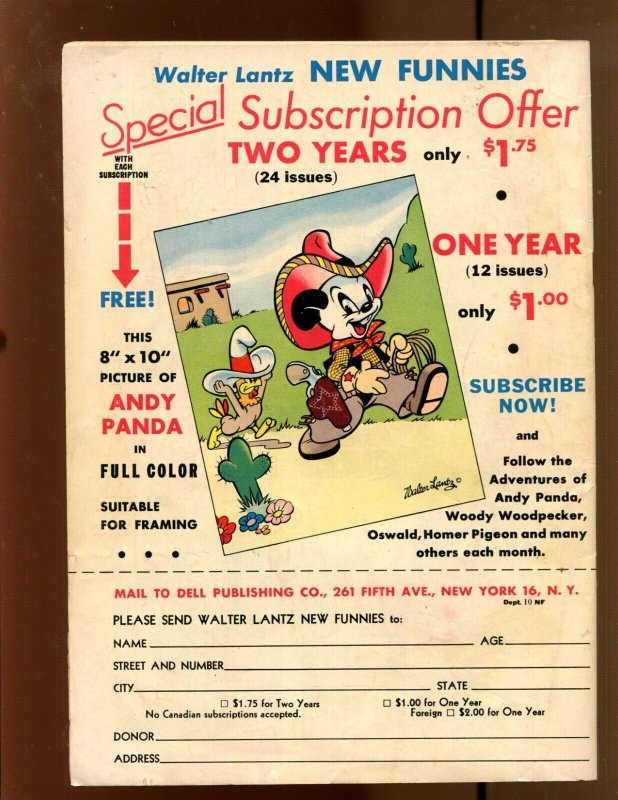 Walter Lantz New Funnies #140 - Andy Panda! (6.5) 1948