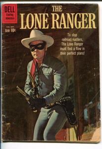 LONE RANGER #135 1960-DELL-CLAYTON MOORE PHOTO COVER-good