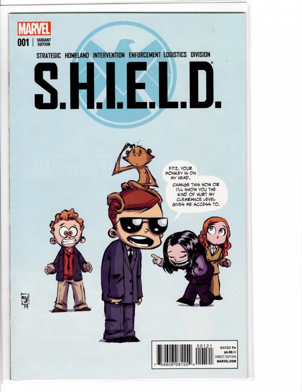 SHIELD (2015) #1 Skottie Young alternate Cover VF/NM (9.0)