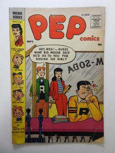 Pep Comics #123 (1957) GD+ Condition Moisture damage, 1 in spine split