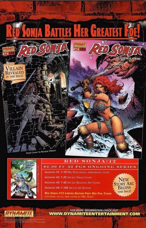 Red Sonja #11 Cover D (2006) New