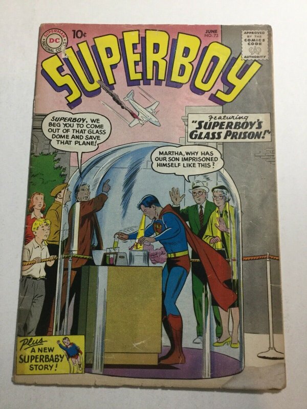 Superboy 73 Gd Good 2.0 Water Damage DC Comics