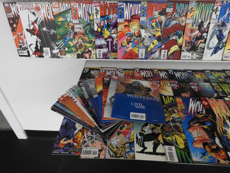 Huge Lot of 220+ Comics W/ All Wolverine!! Average VF- Condition!