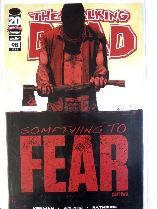 Lot of WALKING DEAD comics #98, 109, 110, 115-cover E  Image Robert Kirkman