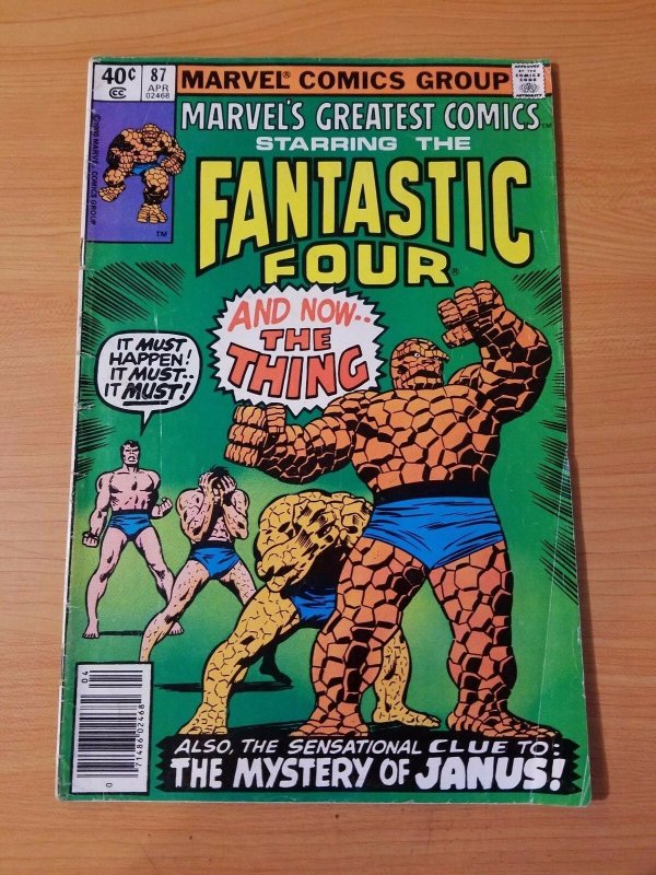 Marvel's Greatest Comics #87 ~ FINE - VERY FINE VF ~ (1980, Marvel Comics)