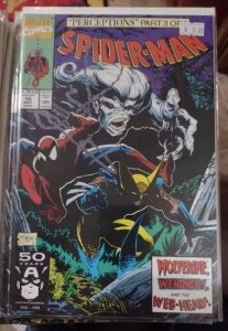 SPIDER-MAN # 10  MARVEL 1991  MCFARLANE  perceptions pt 3 WENDIGO