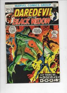 DAREDEVIL #98 VG+ Gene Colan, Murdock, Black Widow, 1964 1973, Marvel