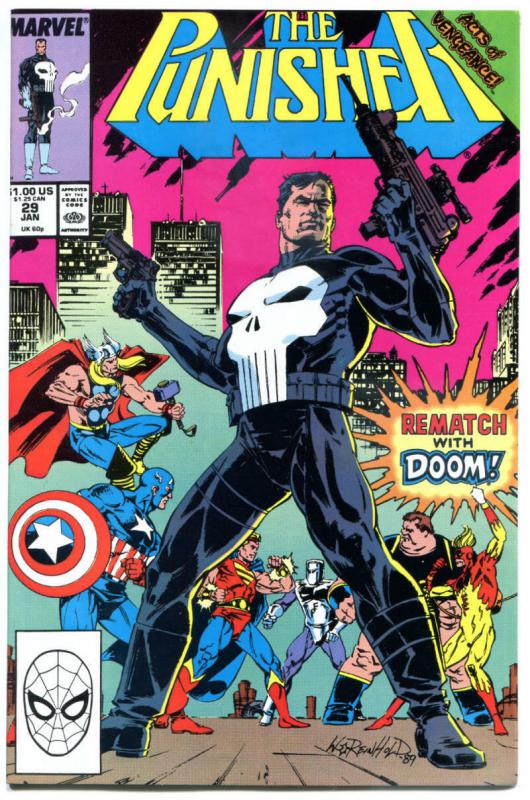 PUNISHER #25 26 27 28 29, NM, Mike Baron, 1987, Justice, more in store, 5 issues