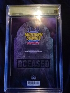 DCeased #1 Omega Midtown Comics Exclusive signed by Tom Taylor