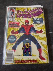 The Spectacular Spider-Man #158 Newsstand Edition (1989) 1st COSMIC SPIDER-MAN