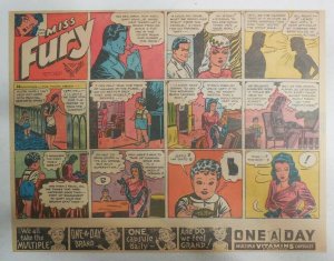 Miss Fury Sunday by Tarpe Mills from 11/5/1944 Size: 11 x 15  Very Rare Year #4