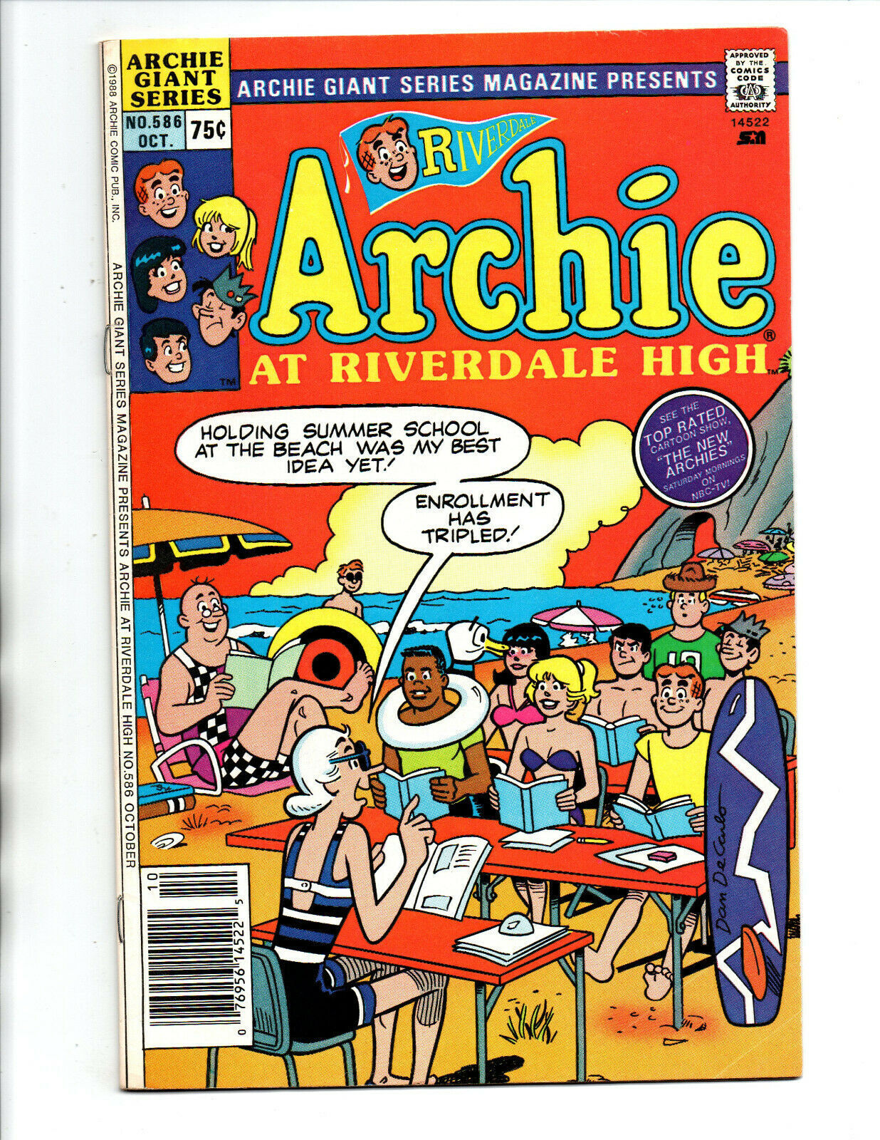 Archie Giant Series 586 Newsstand Betty Bikini Cover 1988 Vf Comic Books Modern Age