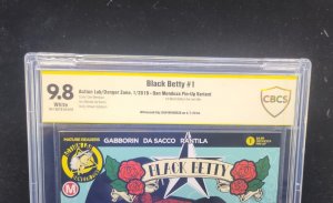 Black Betty #1 - Signed Dan Mendoza / Pin-Up Variant - CBCS 9.8 - 2018