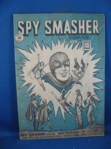 SPY SMASHER COMICS  VOL 4 #10 MARY MARVEL PHANTOM EAGLE CANADIAN WHITE 1945