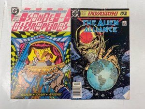 4 DC comic books Justice League Task Force Sonic Disruptors Alien 25 KM33