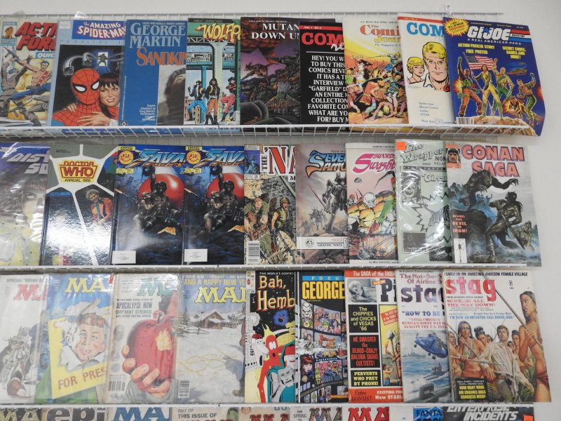 Huge Lot 100 Magazines W/ Conan, Mad, Dragon, +More! Avg VG/FN Condition!