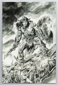 Conan The Barbarian #3 Braithwaite B&W Virgin Variant (Titan, 2023) NM