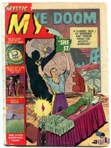 MYSTIC #6-1952-ATLAS-EYE OF DOOM-BASIL WOLVERTON-PRE-CODE HORROR ART-poor