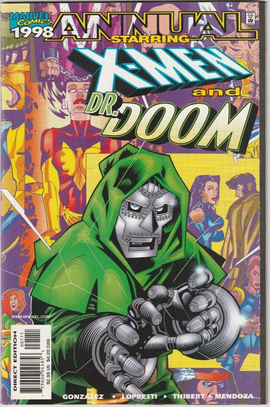 6 X-Men Marvel Comic Books Annual '95 '96 '97 '98 '99 '00 Mr. Sinister AH7