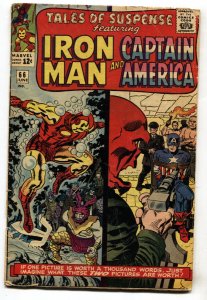 TALES OF SUSPENSE #66--1965--ORIGIN OF RED SKULL--IRON MAN--comic book