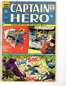 Jughead As Captain Hero # 3 GD/VG Archie Series Comic Book Betty Veronica JW1