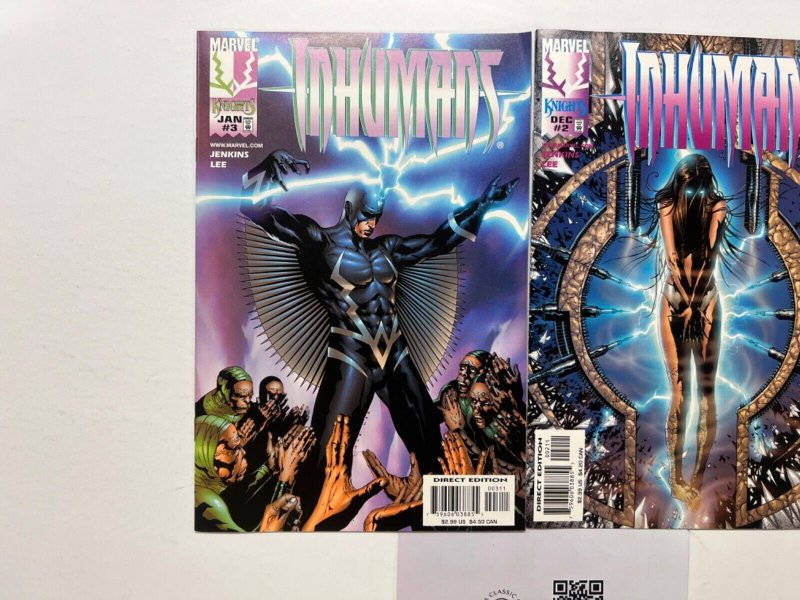 2 Inhumans Marvel Books # 2 3 Iron Man Avengers Defenders Thor Hulk 80 JS42