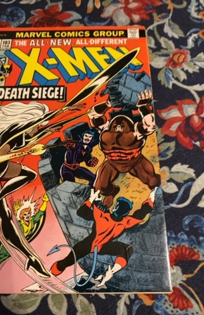 The X-Men #103 (1977)death siege with Black tom