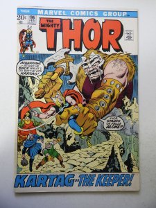Thor #196 (1972) VG Condition moisture stains