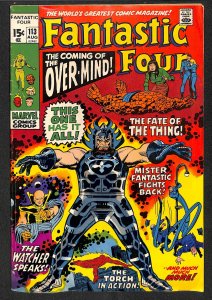 Fantastic Four #113 VG/FN 5.0 1st Overmind! Marvel Comics