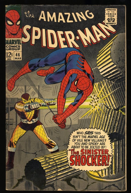 Amazing Spider-Man #46 VG/FN 5.0 1st Appearance Shocker! John Romita!