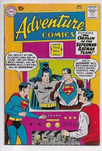 Adventure Comics #275 - Origin of Superman / Batman Team-Up (DC, 1960) FN-