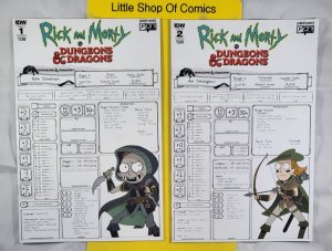Rick and Morty Vs. Dungeons & Dragons #1 2 3 4 Complete Set Cover B Variant 2019