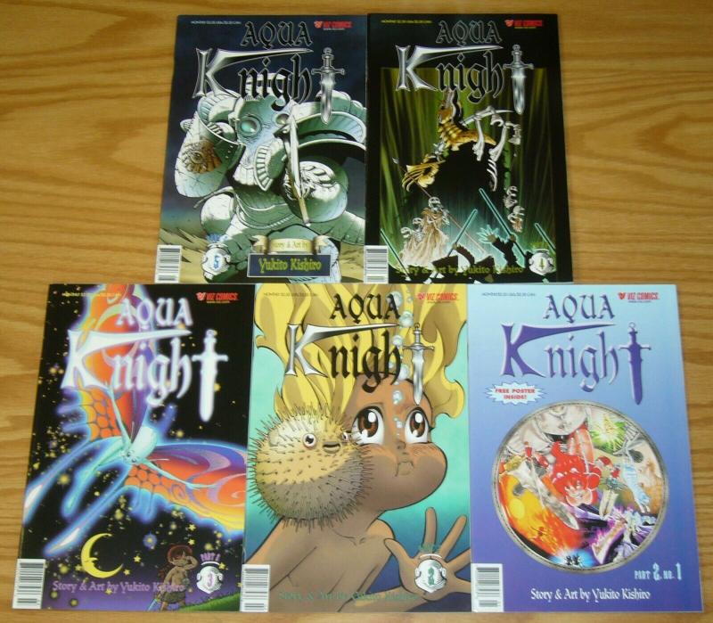 Aqua Knight part 2 #1-5 VF/NM complete series - viz manga - yukito kishiro 2 3 4