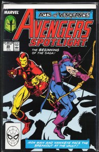 Avengers Spotlight #26 (1989) Hawkeye