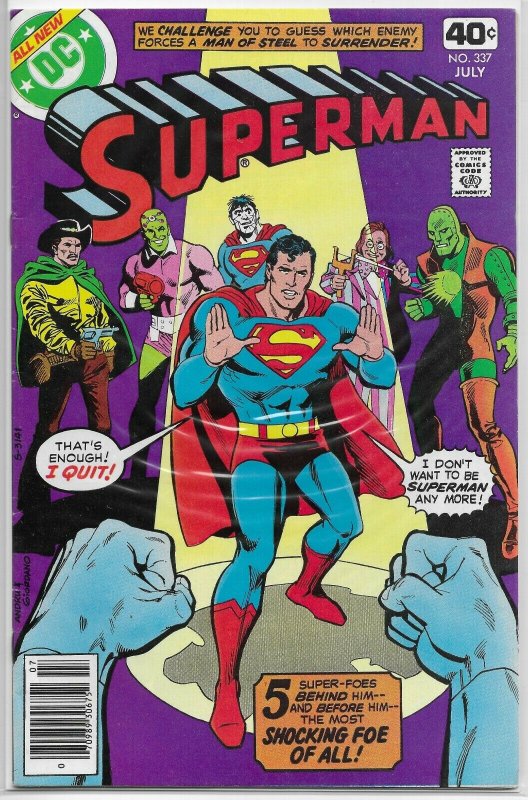 Superman V1 #331-380 (missing 10) Bates Swan Luthor Bizarro comic book lot of 40
