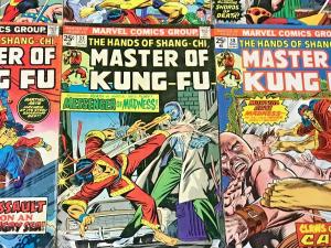 MASTER OF KUNG FU#20-100 VG-VF LOT 1974 (19 BOOKS) MARVEL BRONZE AGE COMICS