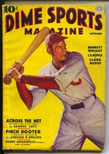 Dime Sports 9/1936-Popular-Baseball cover-Swimming-boxing-tennis and more-VG