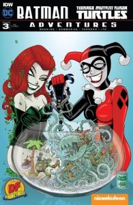 BATMAN/TEENAGE MUTANT NINJA TURTLES ADVENTURES #3 - DF KEN HAESER VARIANT W/COA.