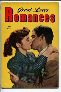 Great Lover Romances--#1--1951--COMIC BOOK--Toby--VF-