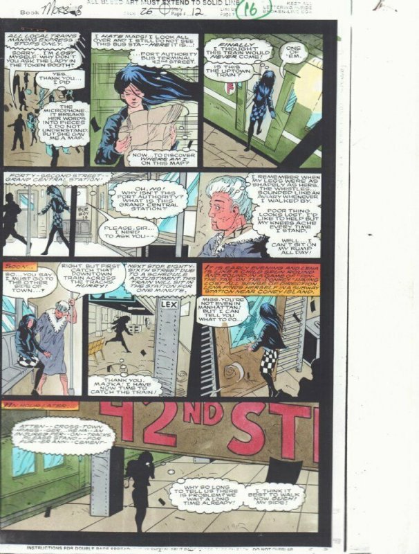 Morbius: The Living Vampire #26 p.12 / 16 Color Guide Art Subway by John Kalisz