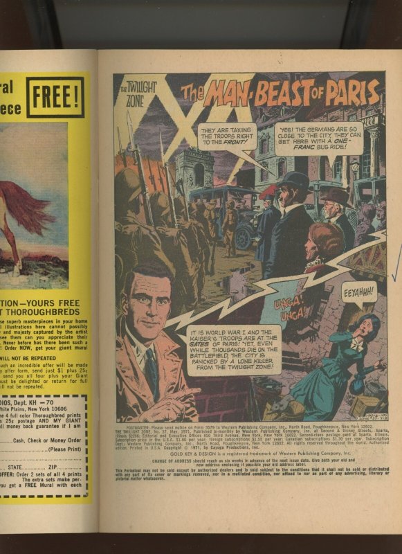 (1971) The Twilight Zone #37: BRONZE AGE! WE COMBINE SHIPPING! (8.0/8.5)