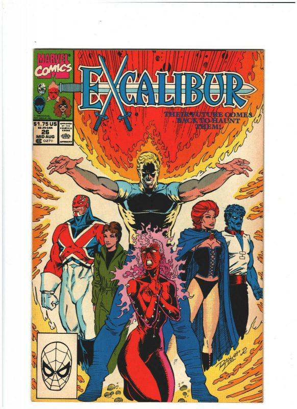 Excalibur #26 VF 8.0 Marvel Comics 1990 Claremont, Kitty Pyrde & Nightcrawler
