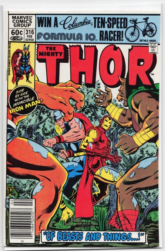 Thor #316 (1982) Thor