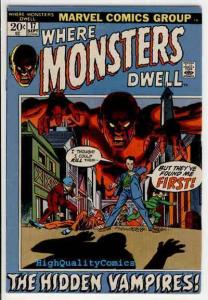 WHERE MONSTERS DWELL #17, FN+, Ditko, Vampires, 1970, more Horror in store