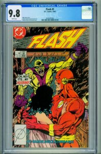 FLASH #5 CGC 9.8-1987-DC-Comic book-4330291002